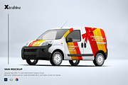 Compact Van Mockup, an Advertising Mockup by Xtrahive (Thumbnail 1 of 2)