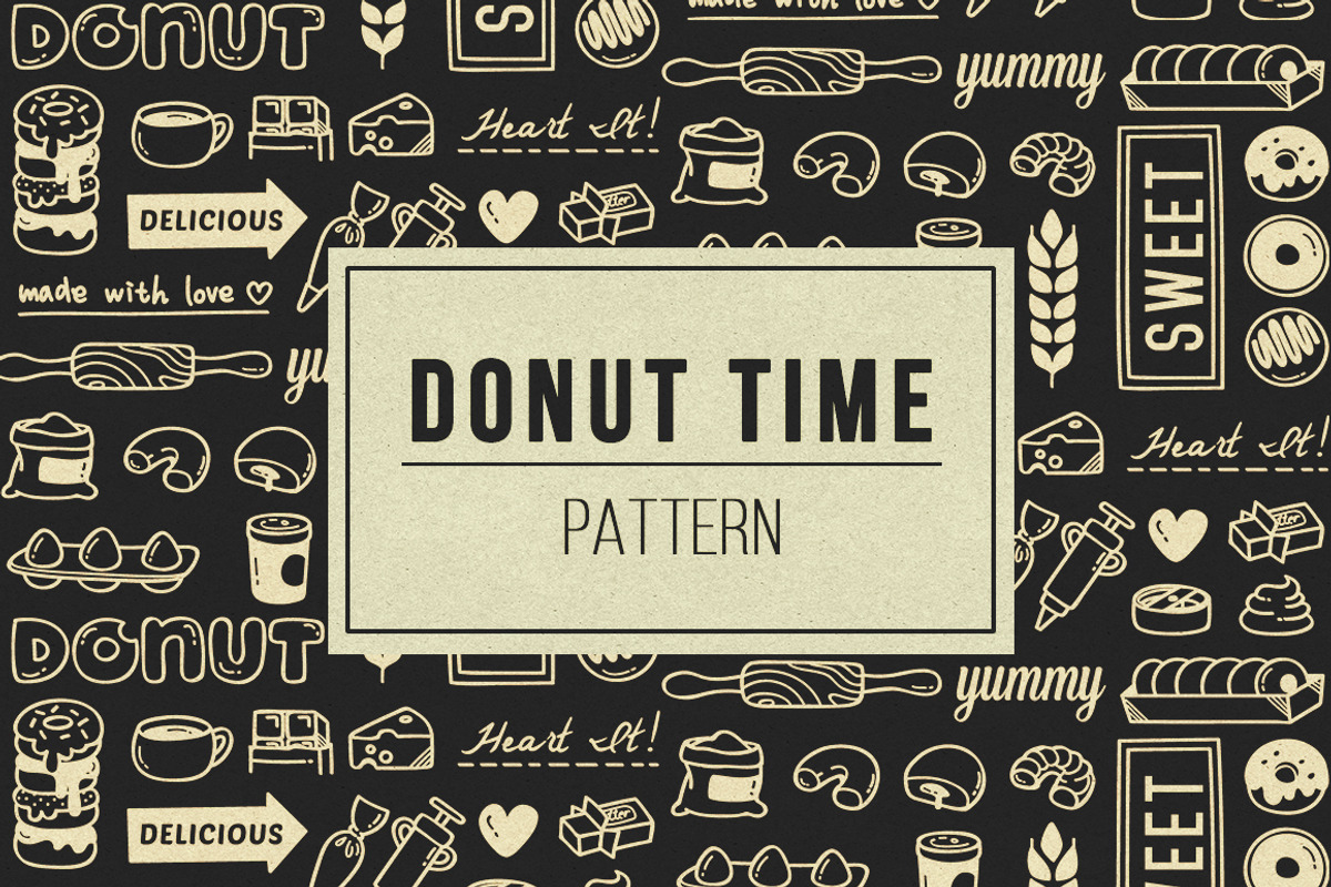 Donut Time, a Pattern Graphic by Ladle&co. (Photo 2 of 4)