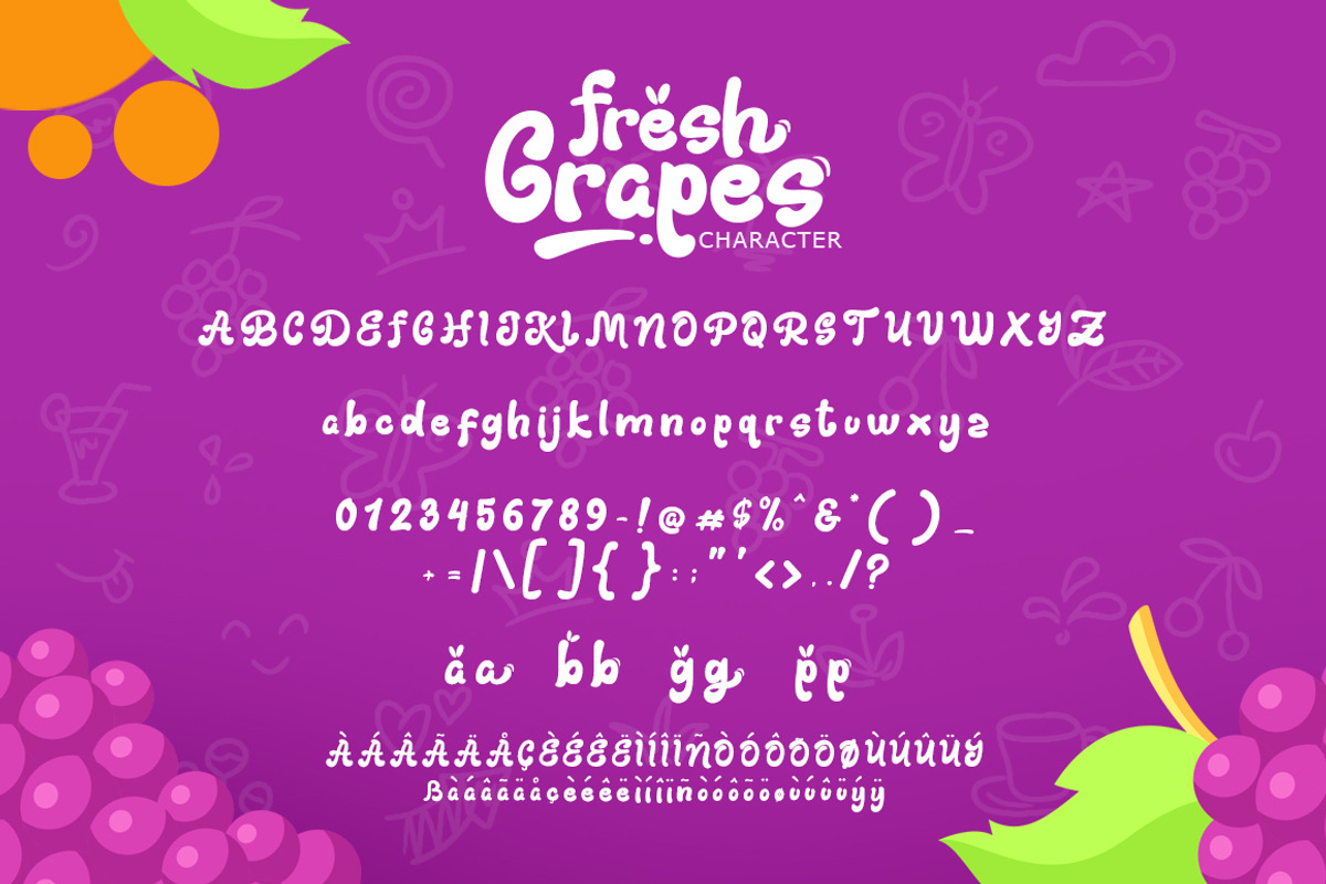 Fresh Grapes Font preview 8