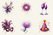 Purple New Year 2026 Sublimation, an Illustration by DreamCafeArt (Thumbnail 2 of 6)