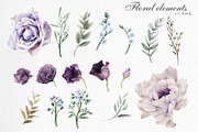 Elegant flowers (PNG), a Decorative Illustration by ollalya (Thumbnail 2 of 6)