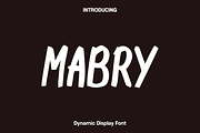 Mabry - Dynamic Display Font, a Sans Serif Font by Luna Shop (Thumbnail 1 of 8)