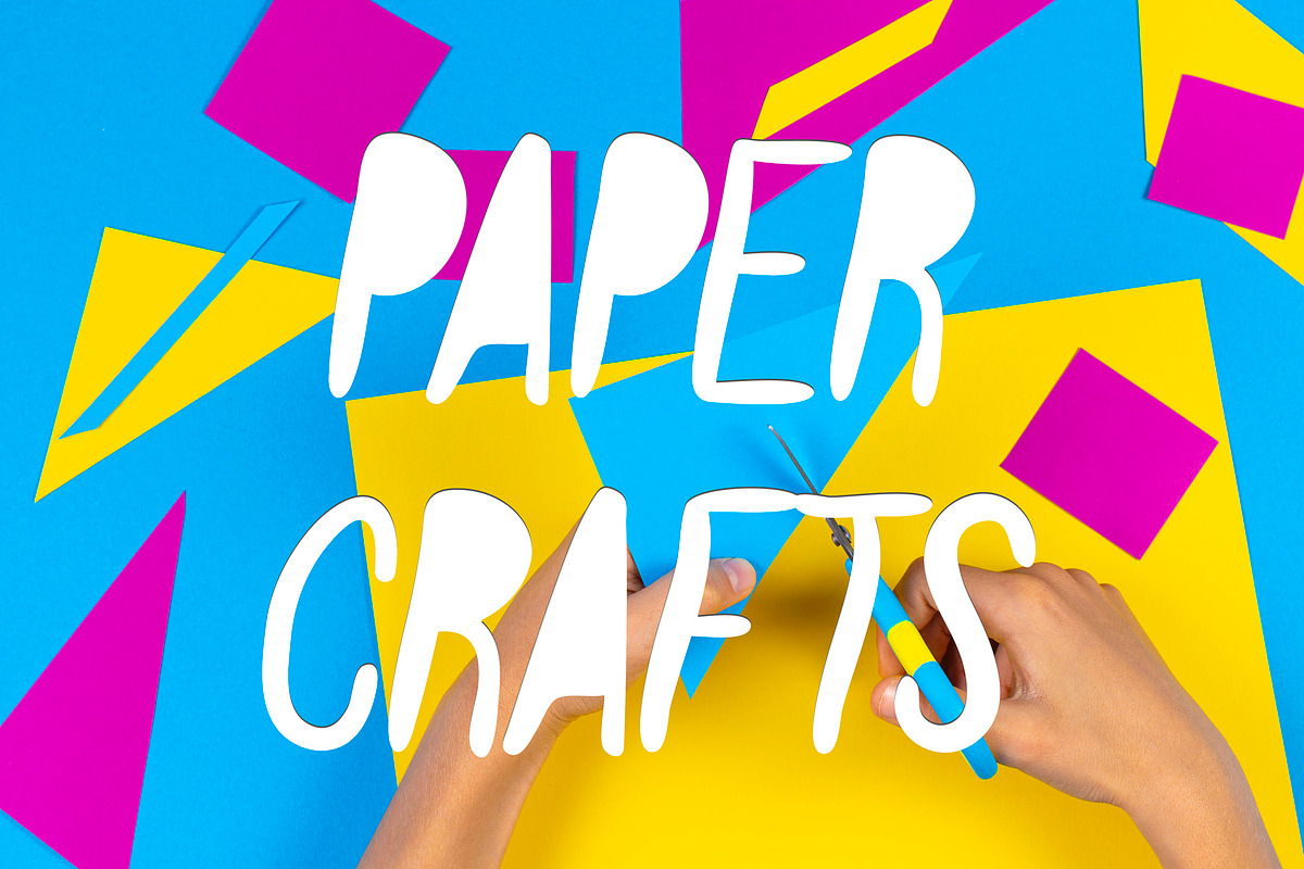 Paper Cut Out Font, a Font by vladocar (Photo 3 of 7)
