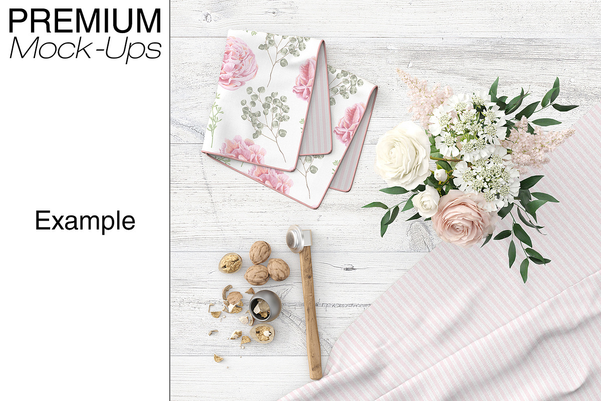 Kitchen Towel & Tablecloth Mockups, a Product Mockup by mock-ups (Photo 14 of 15)