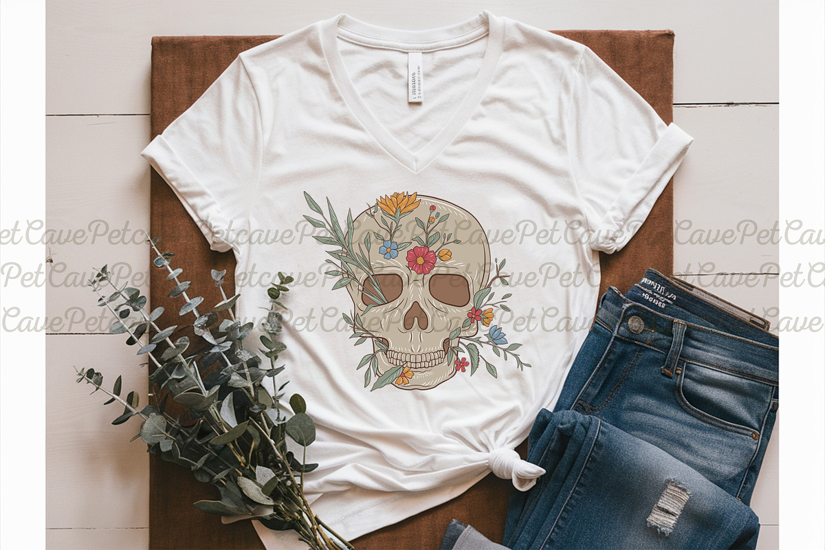Skeleton & Flowers Graphics Bundle, a Graphic by Pet Cave (Photo 2 of 9)