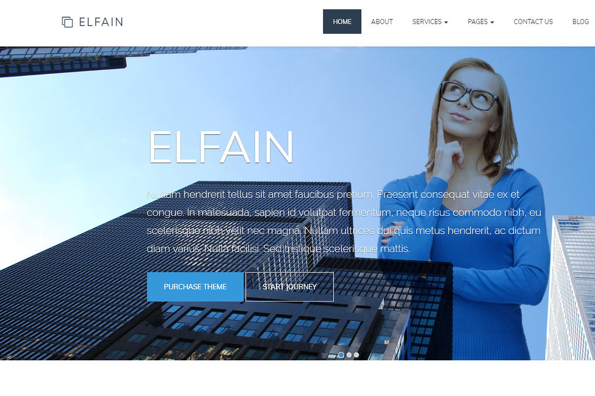 ELFAIN - Corporate HTML Template, a Bootstrap Template by VALIASOLUTION SHOP (Photo 3 of 7)