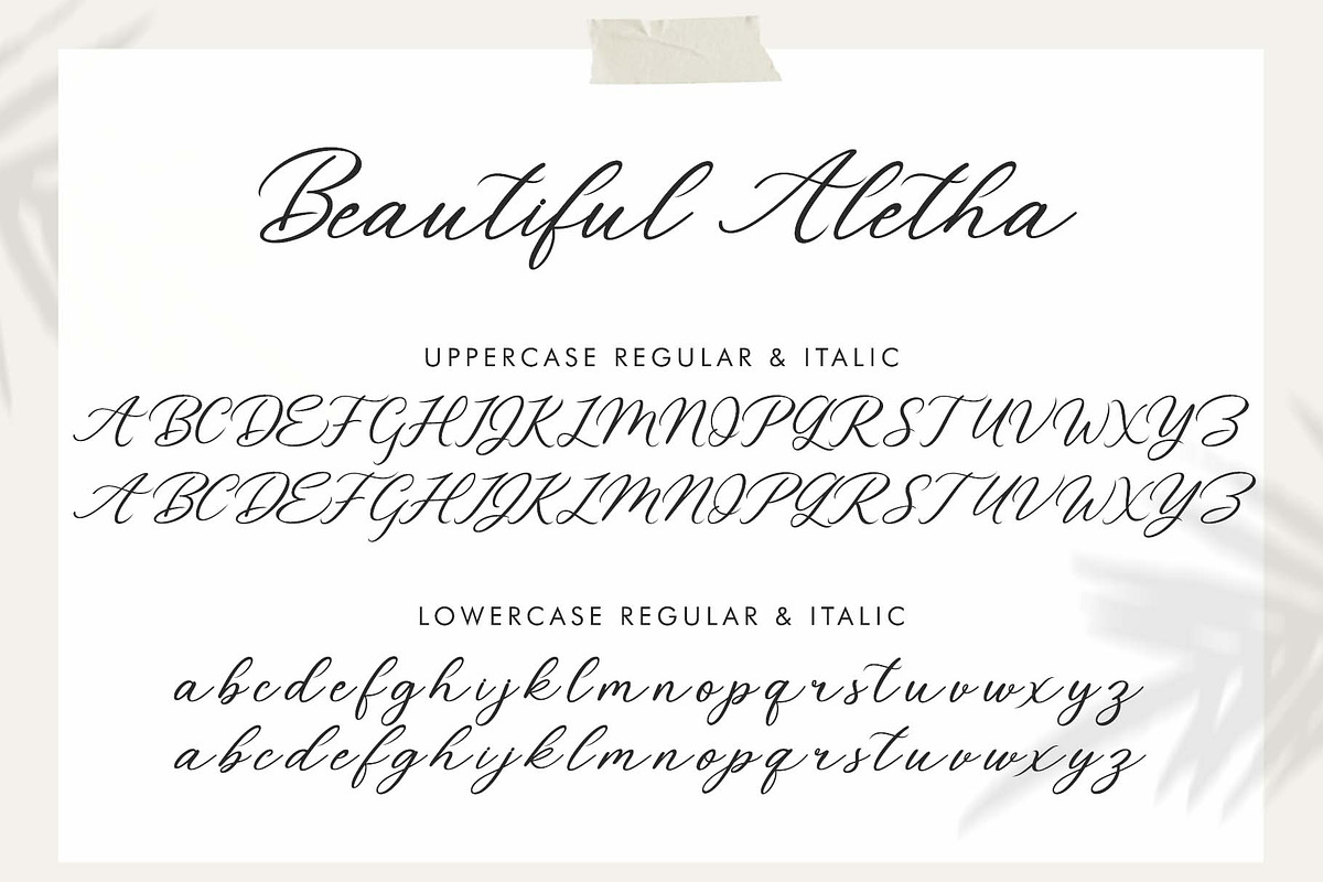 Beautiful Aletha, a Handwritten Font by Yoga Letter (Photo 8 of 8)