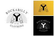Rockabilly jacket logo for clothing, a Branding & Logo Template by Atlantis X Nurman Arbai (Thumbnail 1 of 2)