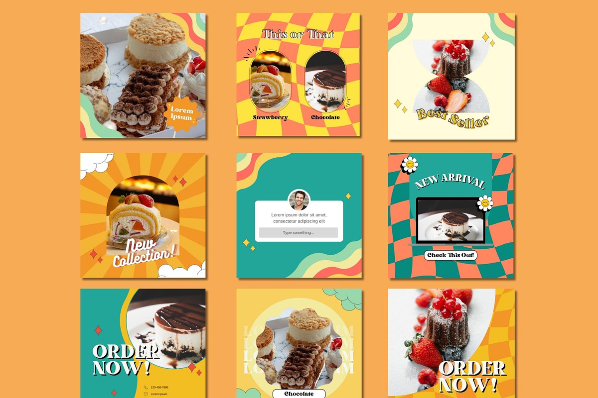 Desert Retro Social Media Post, a Social Media Template by BoontenStudio (Photo 5 of 7)