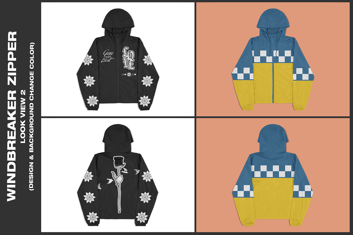 Windbreaker Zipper - Mockup, a Hoody Mockup by DaldSgh (Photo 3 of 13)