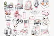 Mom And Baby Clip Art, a Person Illustration by GlamArtZhanna (Thumbnail 4 of 8)