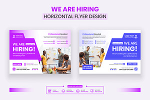 We Are Hiring Horizontal Flyer