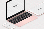 Responsive Screen Isometric Mockups, an iPhone Mockup by tamiq (Thumbnail 3 of 8)