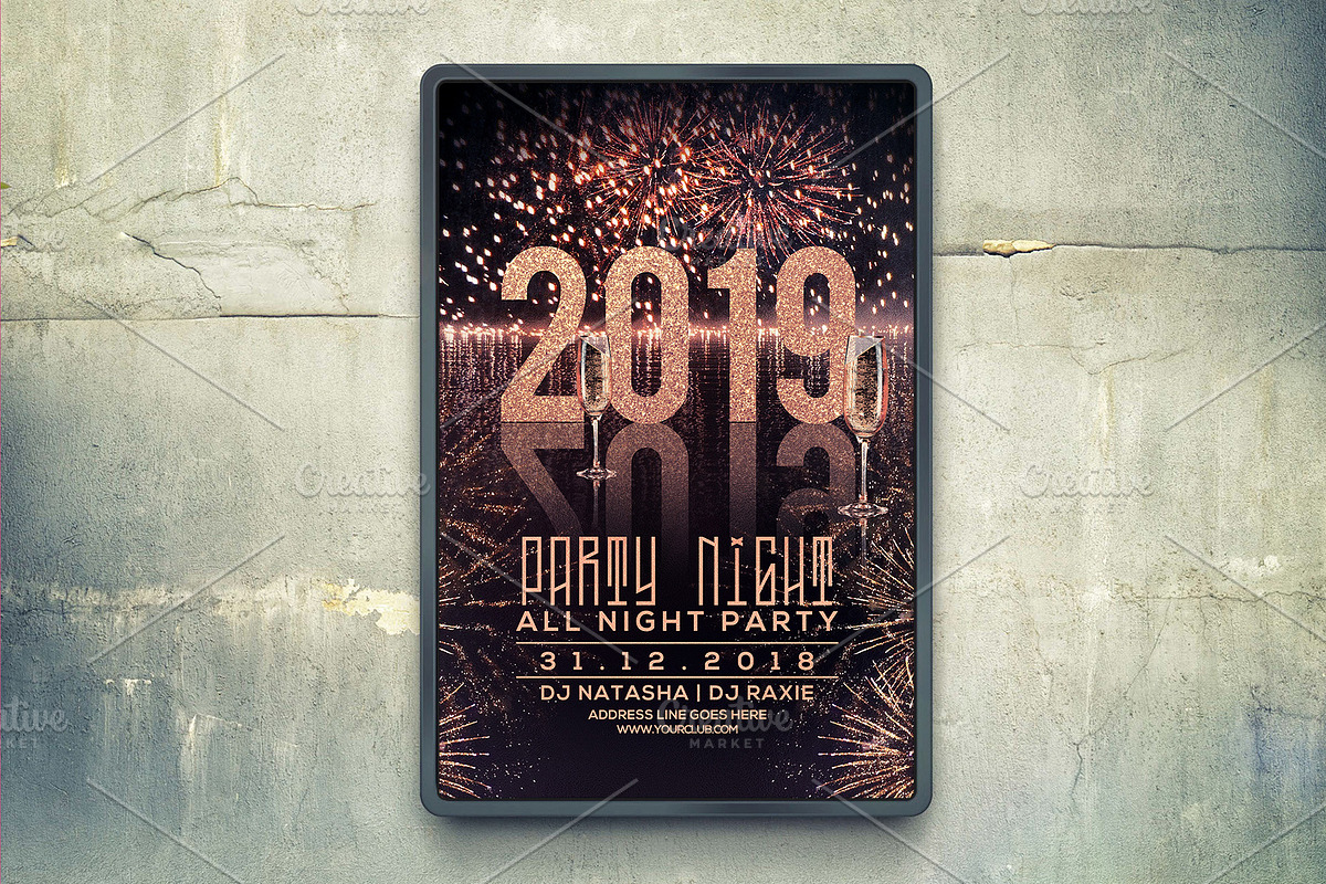 New Year Party Flyer, a Flyer Template by Flyer Arts (Photo 4 of 4)