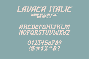 Lavaca Hand Drawn Font