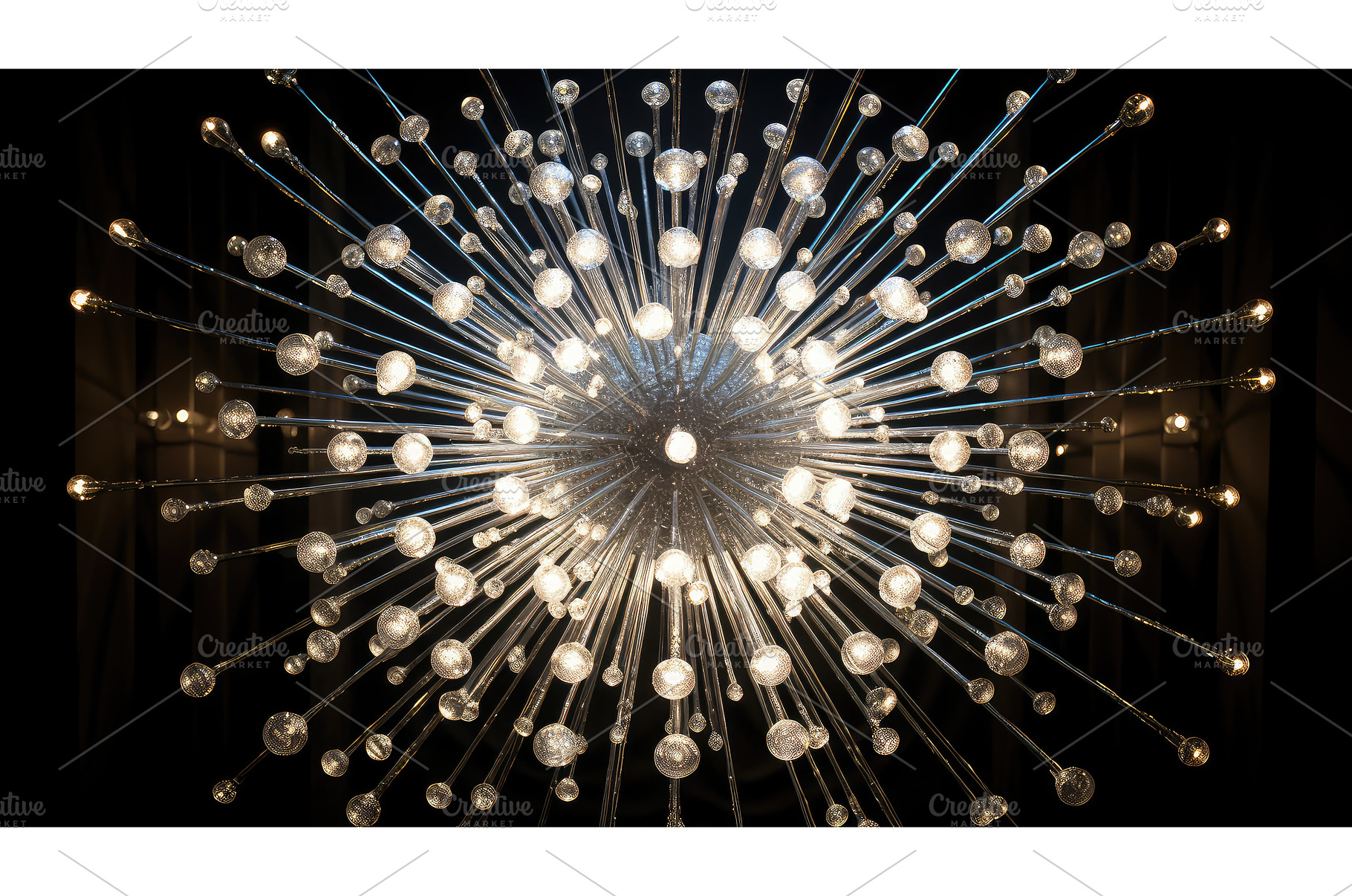 design starburst shape ai generated, a Technology Photo by pikepicture