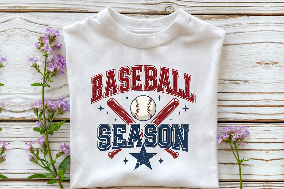 Baseball Season Retro Checkered PNG, an Illustration by OK Design (Photo 5 of 5)