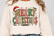 Leopard Merry Christmas PNG, a Seasonal Illustration by Canvas Craft (Thumbnail 5 of 6)