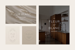 Fleur Minimal Logo Kit Ai Eps Psd