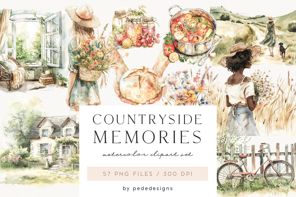 Countryside Memories, a Decorative Illustration by PeDe Designs (Photo 6 of 15)