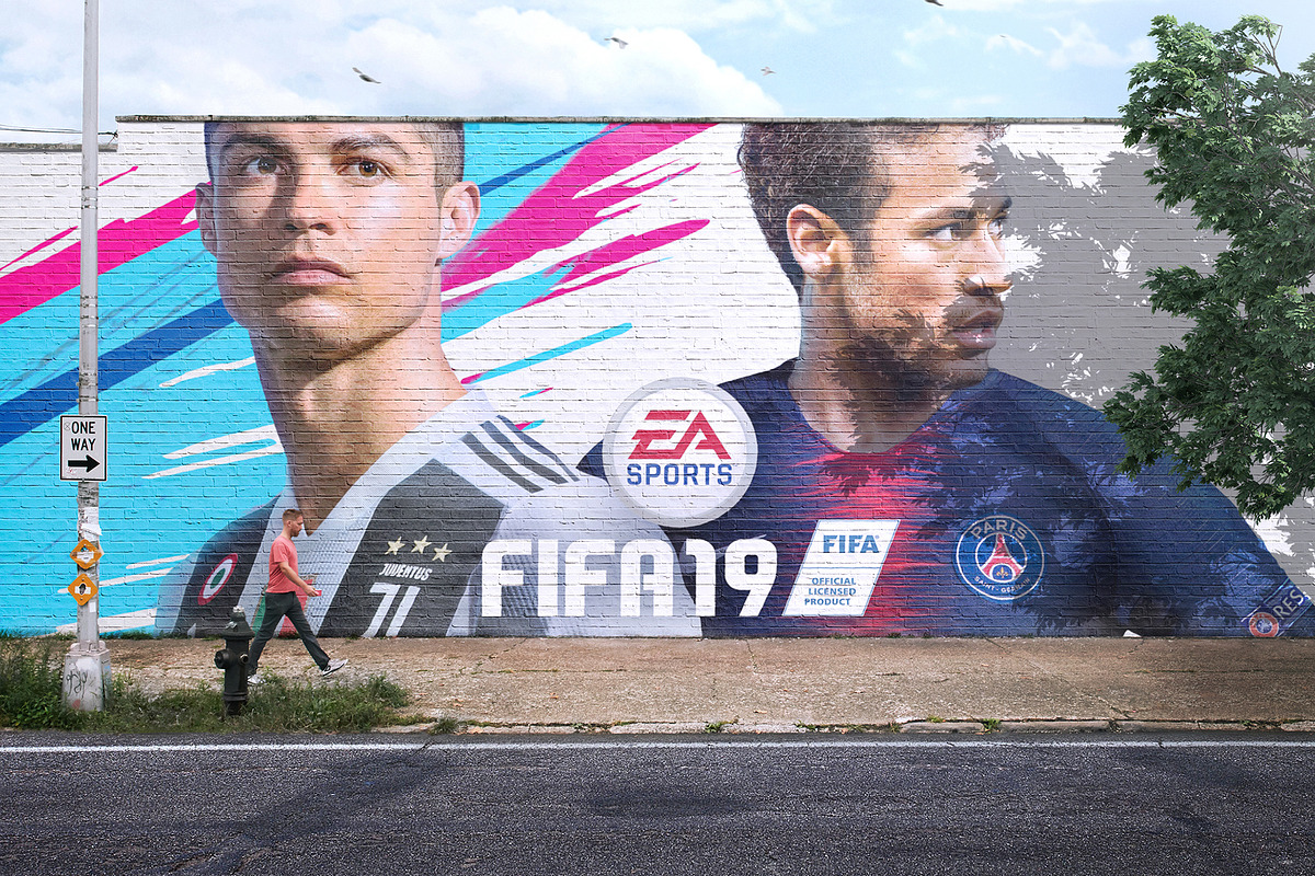 Mural Street Mockup - PSD, a Product Mockup by Asylab (Photo 3 of 6)