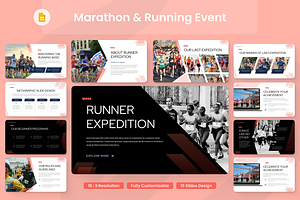 Marathon & Running Event, a Presentation Template by Annora Studio