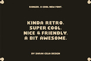 Ranger - Retro Display Font, a Sans Serif Font by Sarah Celia Design (Thumbnail 2 of 4)