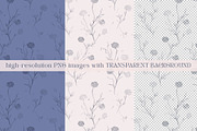Floral Blue Toile Seamless Patterns, a Pattern Graphic by Olya Creative (Thumbnail 18 of 18)