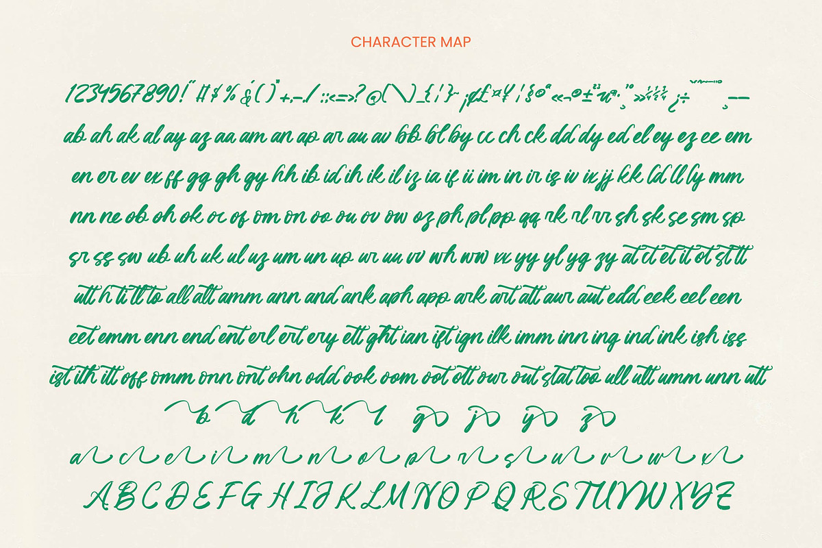 Klaribela - Bold Calligraphy Font, a Script Font by Letterena Studios Script (Photo 10 of 10)