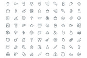 540 Food Line Icons, an Outline Icon by Vectors Market (Thumbnail 5 of 7)
