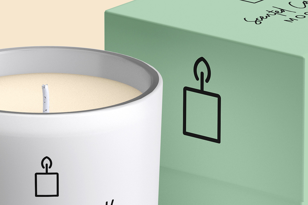 Scented Candle & Box Mockups, a Packaging Mockup by Illusiongraphic (Photo 11 of 15)