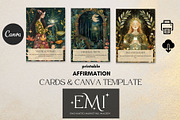 Enchanted Affirmation Cards Deck, a Card Template by NadiaTheronArt (Thumbnail 3 of 3)