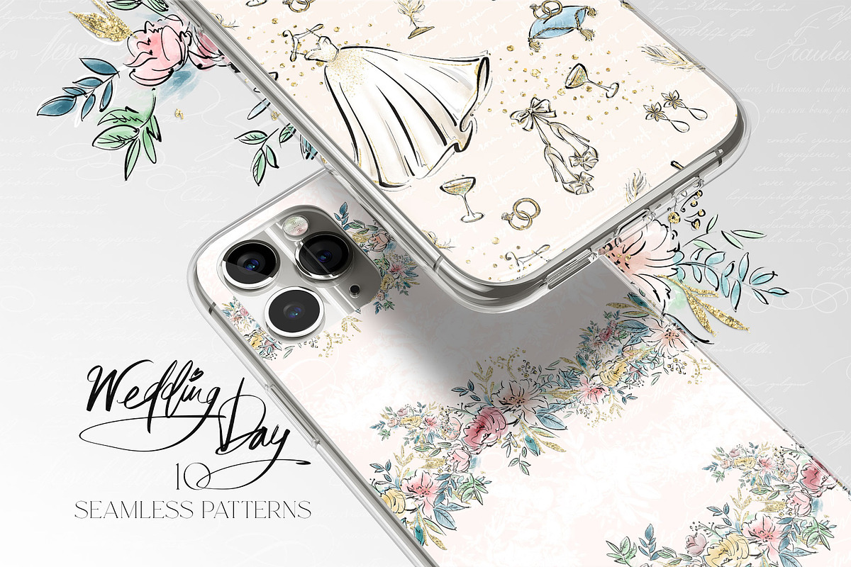 Wedding Day Papers Luxury Patterns, a Pattern Graphic by KaramfilaS (Photo 1 of 16)