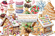 Sweet Christmas Clipart Bundle PNG, an Illustration by DreamCafeArt (Thumbnail 1 of 5)