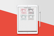 Slab-Serif Lettering Worksheet, a Brushes & More by studio.pancz (Thumbnail 4 of 4)
