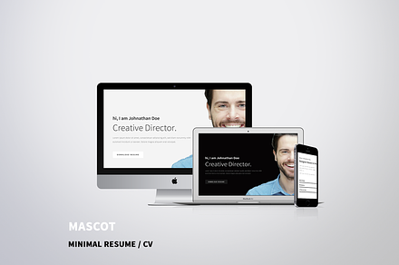 Mascot - Minimal Resume / CV