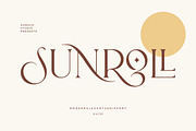 Sunroll - Modern Elegant Serif, a Serif Font by HansCo Studio (Thumbnail 1 of 14)