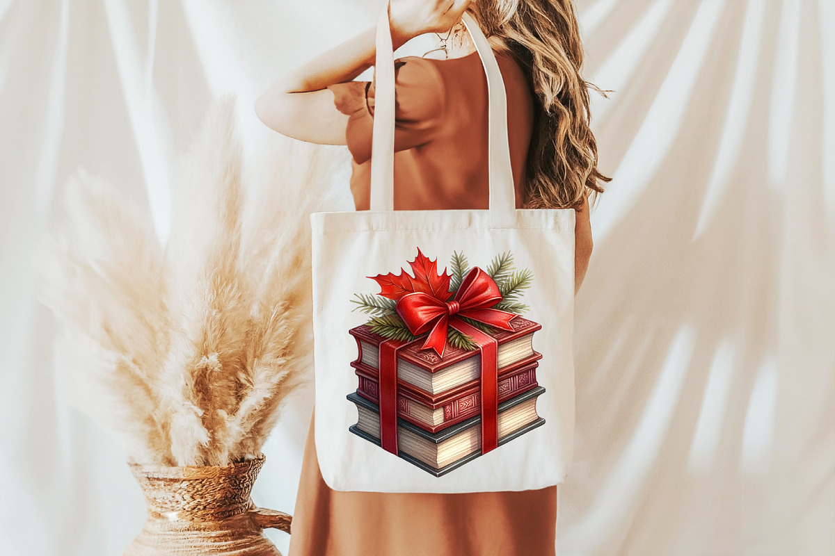 Autumn Bow Book Stack Clipart, an Illustration by Pixels.Craft (Photo 7 of 7)