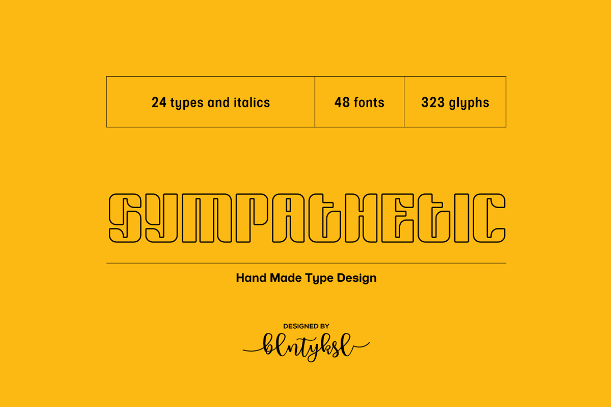 Sympathetic Font