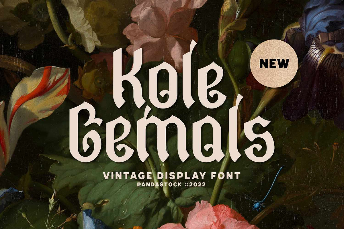 Kole Gemols - Vintage Blackletter, a Blackletter Font by Imoodev (Photo 1 of 5)