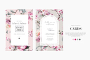 Hanami, Peonies and Sakura Patterns, a Wallpaper Graphic by Pink Linen (Thumbnail 6 of 10)