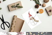 Christmas Toys Watercolor Clipart, a Decorative Illustration by NNclipart (Thumbnail 2 of 5)