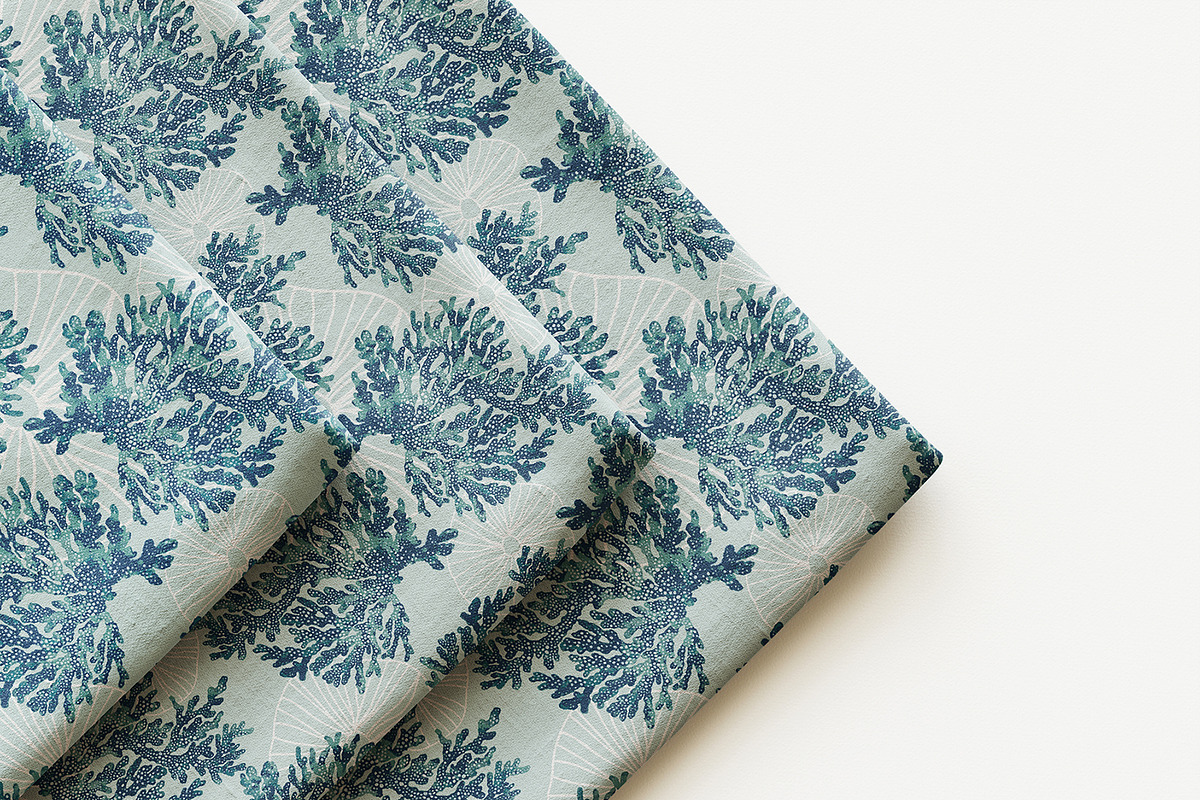 Blue Coral Seamless Pattern, a Pattern Graphic by StudioGlouna (Photo 5 of 7)
