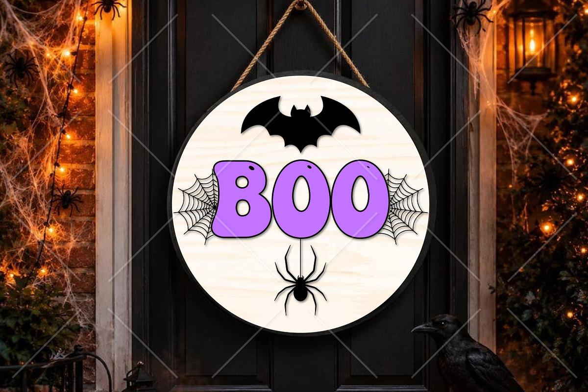 Halloween Boo Laser Cut SVG, an Object Graphic by Canvas Craft (Photo 2 of 3)