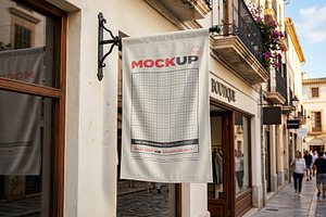 Signs Outside Storefront Mockups