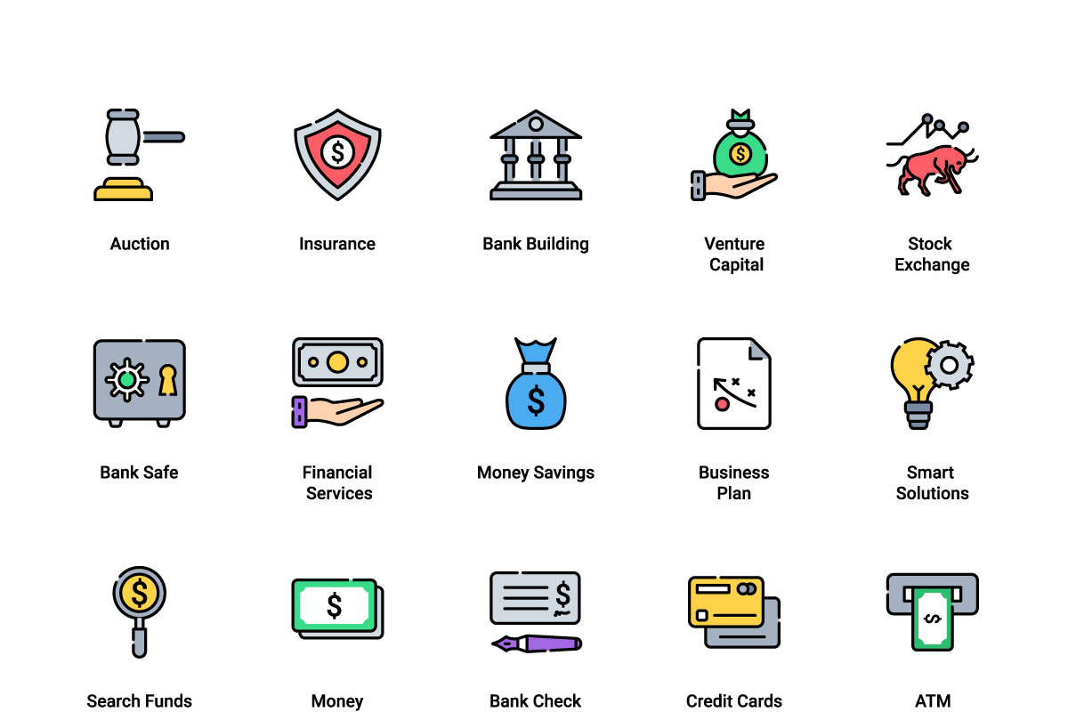 Banking & Finance thin, an Icon by Color Cubes (Photo 5 of 5)