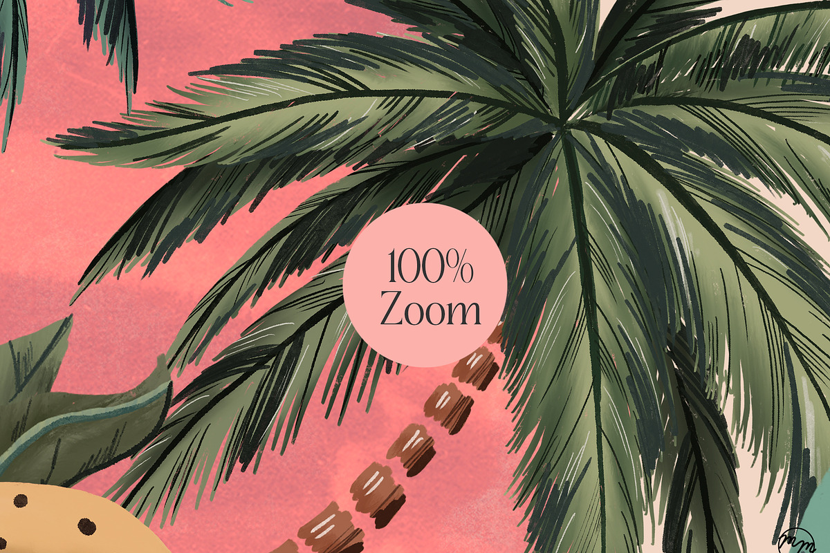 Tropilicious luxury pattern, a Pattern Graphic by MenoMelo Studio (Photo 8 of 9)