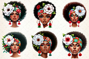 Black History Month Afro Girl Clipar, a Seasonal Illustration by Rose Art (Thumbnail 2 of 4)