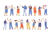 Vector People 200+ Bundle, a Person Illustration by Vector_Art (Thumbnail 9 of 28)
