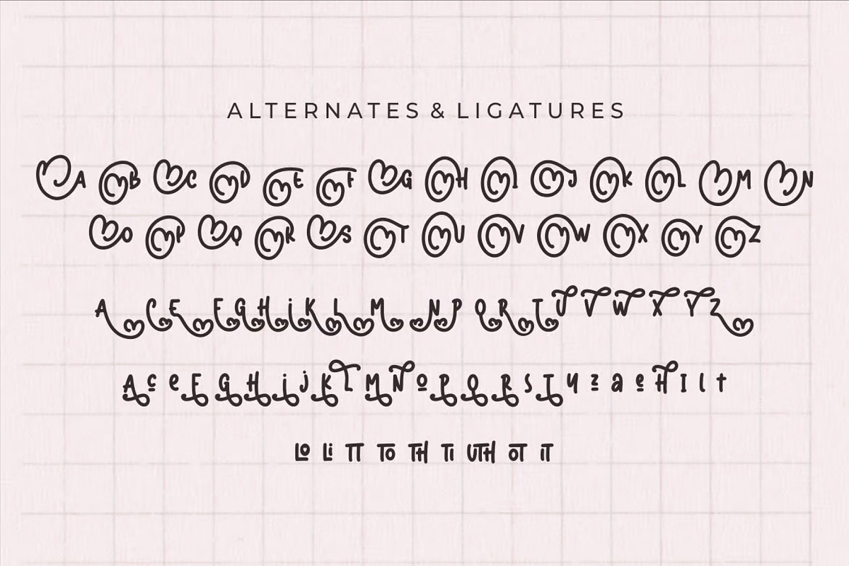 Lovely Valentine Display Font, a Handwritten Font by Ink & Pixel Dreams (Photo 3 of 10)